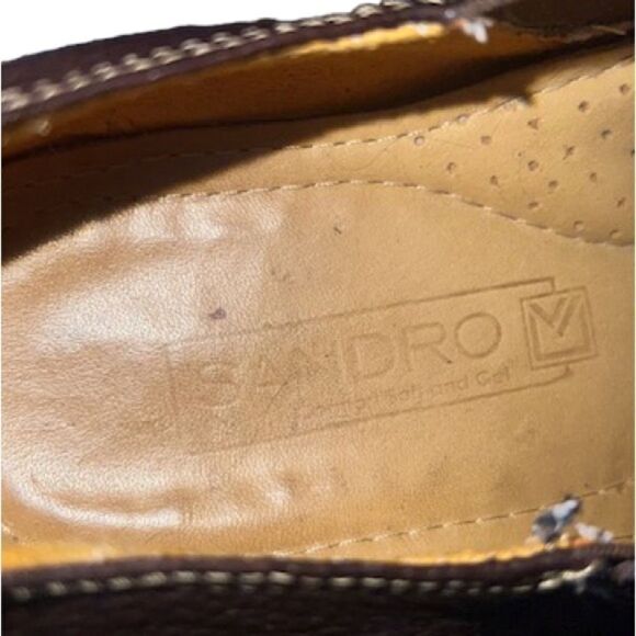 Sandro Brown Leather Shoes Size 11 D - Picture 6 of 6